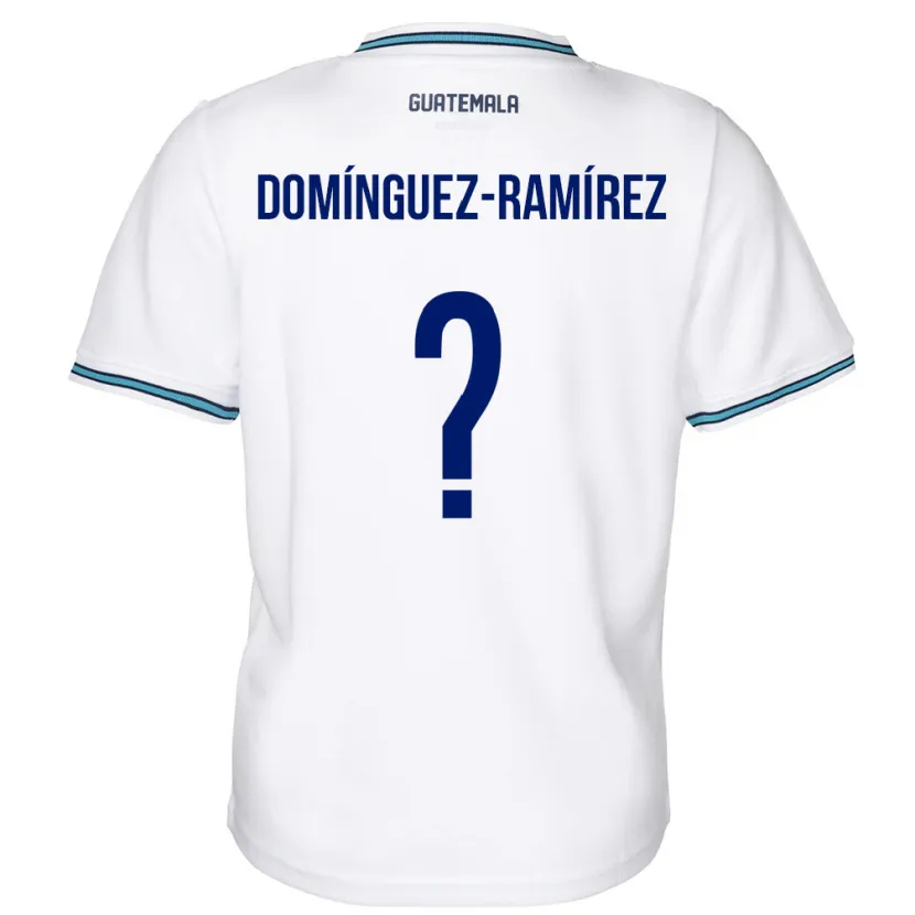 Danxen Herren Guatemala Marco Domínguez-Ramírez #0 Weiß Heimtrikot Trikot 24-26 T-Shirt