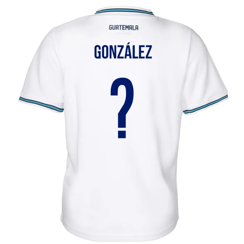 Danxen Herren Guatemala Erick González #0 Weiß Heimtrikot Trikot 24-26 T-Shirt