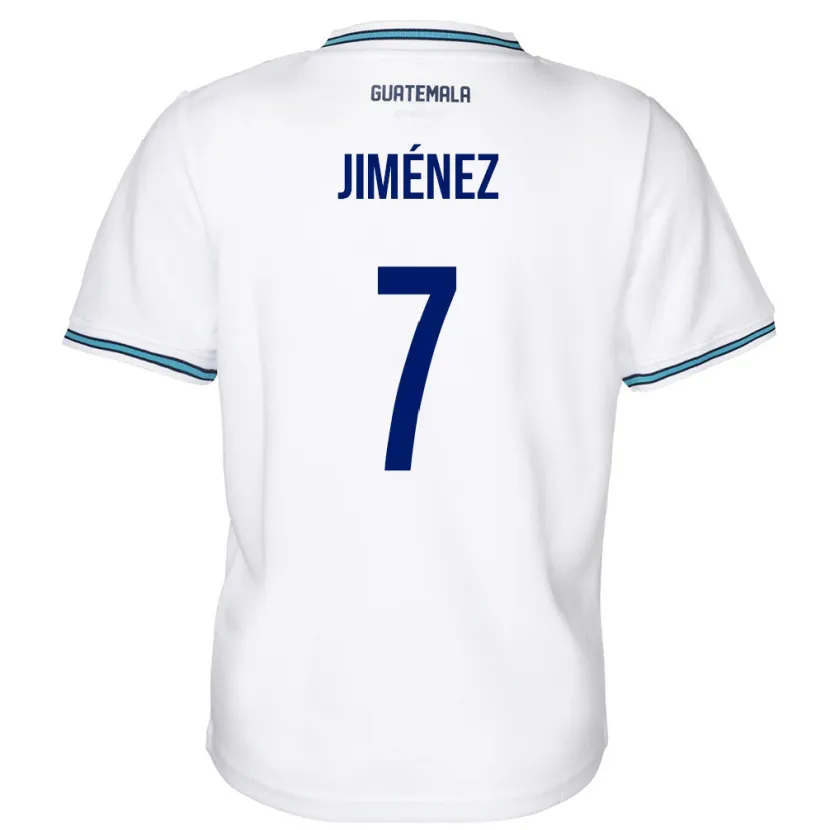 Danxen Herren Guatemala Cristian Jiménez #7 Weiß Heimtrikot Trikot 24-26 T-Shirt