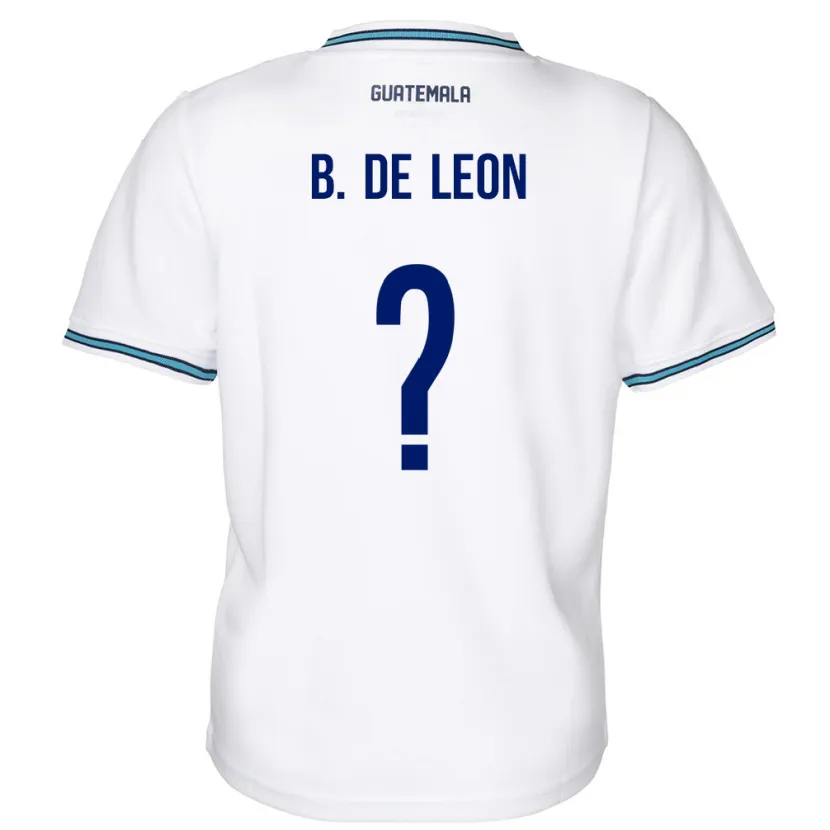 Danxen Herren Guatemala Brandon De Leon #0 Weiß Heimtrikot Trikot 24-26 T-Shirt