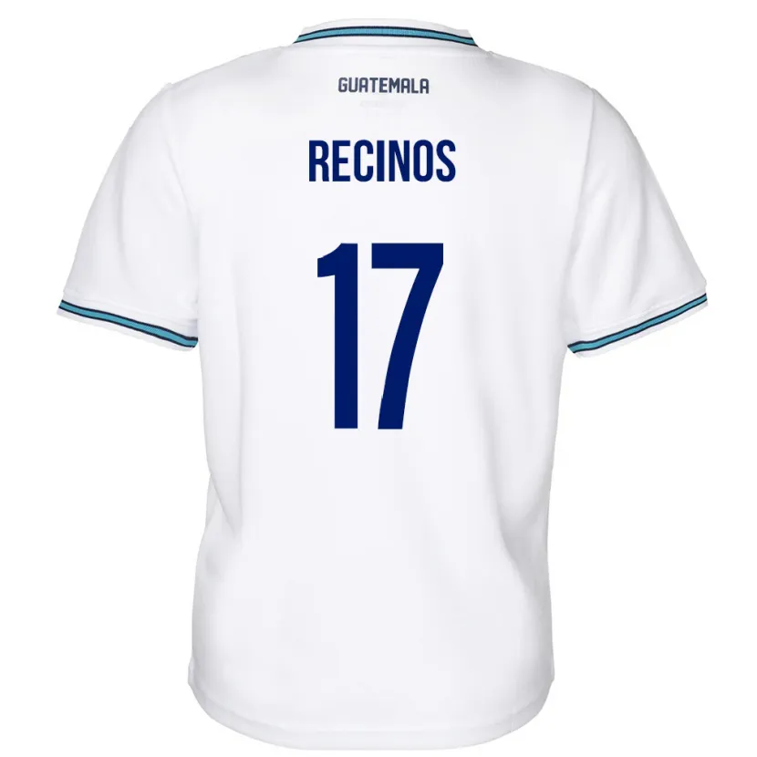 Danxen Herren Guatemala Antony Recinos #17 Weiß Heimtrikot Trikot 24-26 T-Shirt
