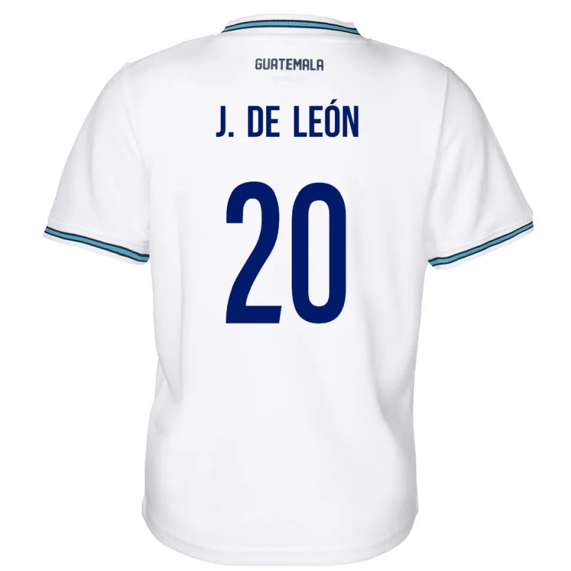 Danxen Herren Guatemala Jorge De León #20 Weiß Heimtrikot Trikot 24-26 T-Shirt