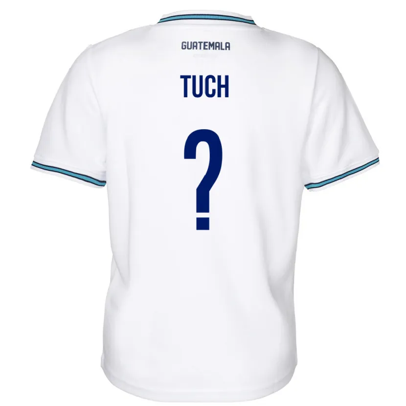 Danxen Herren Guatemala Lorenzo Tuch #0 Weiß Heimtrikot Trikot 24-26 T-Shirt