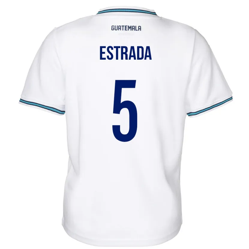 Danxen Herren Guatemala Elizabeth Estrada #5 Weiß Heimtrikot Trikot 24-26 T-Shirt