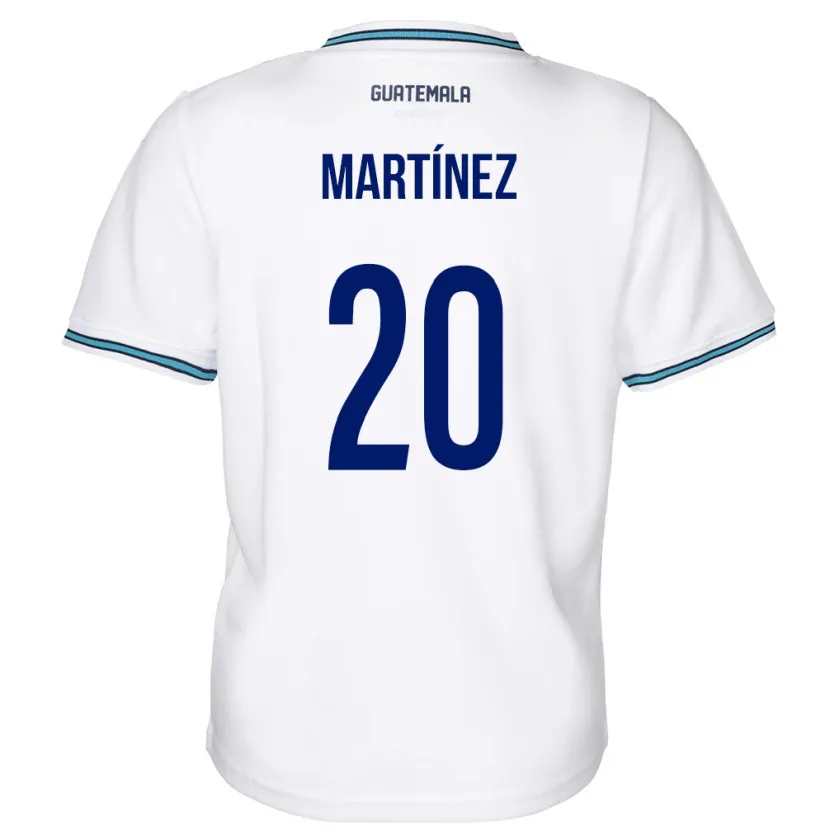 Danxen Herren Guatemala Ana Lucía Martínez #20 Weiß Heimtrikot Trikot 24-26 T-Shirt