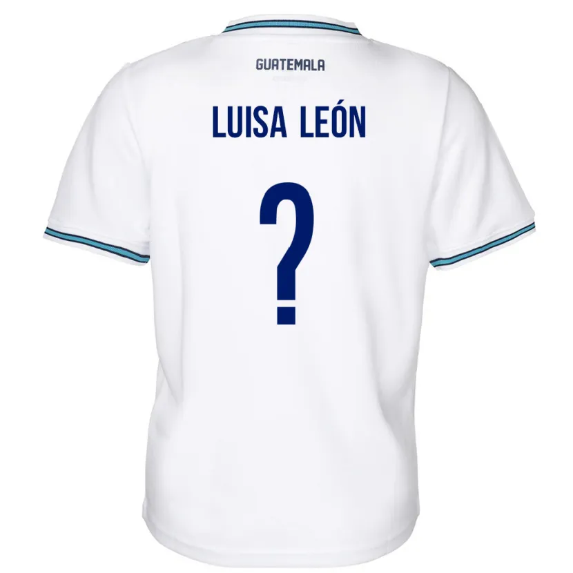 Danxen Herren Guatemala Luisa León #0 Weiß Heimtrikot Trikot 24-26 T-Shirt