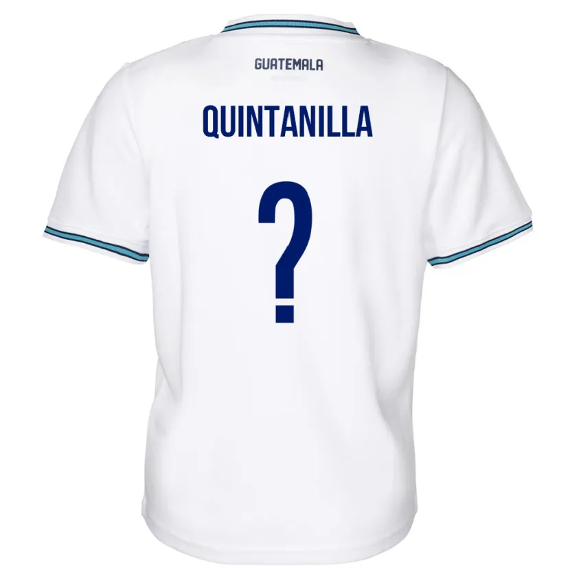 Danxen Herren Guatemala Anayelli Quintanilla #0 Weiß Heimtrikot Trikot 24-26 T-Shirt