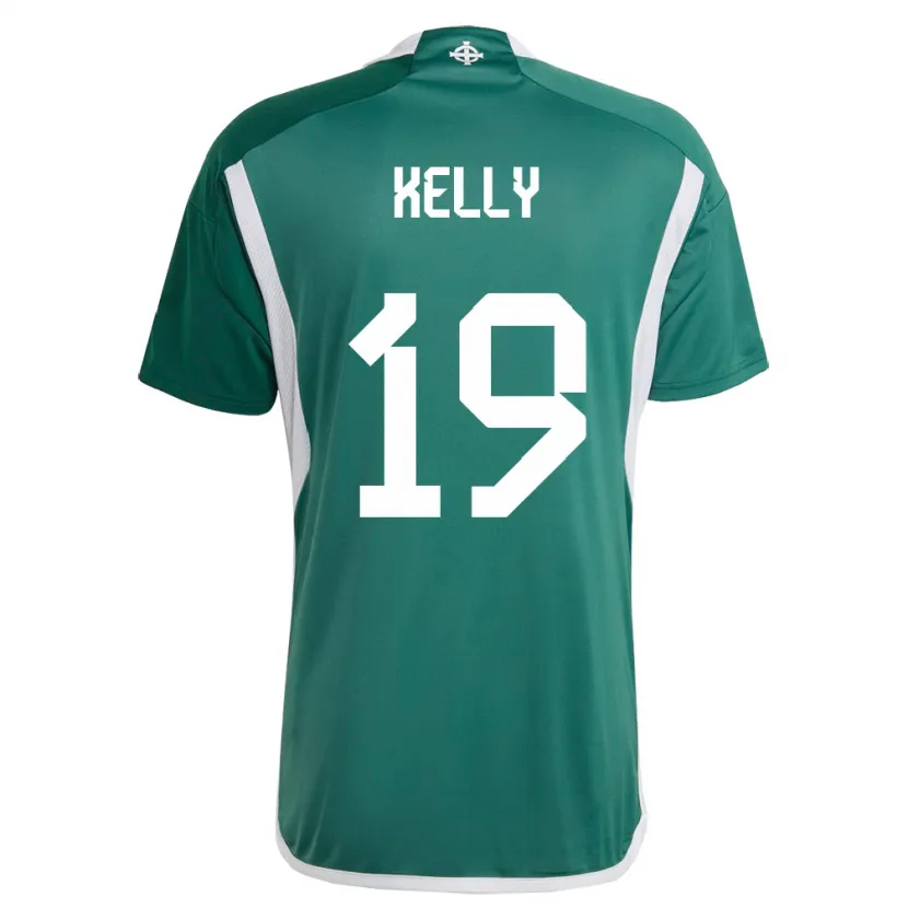 Danxen Herren Nordirland Oscar Kelly #19 Grün Heimtrikot Trikot 24-26 T-Shirt