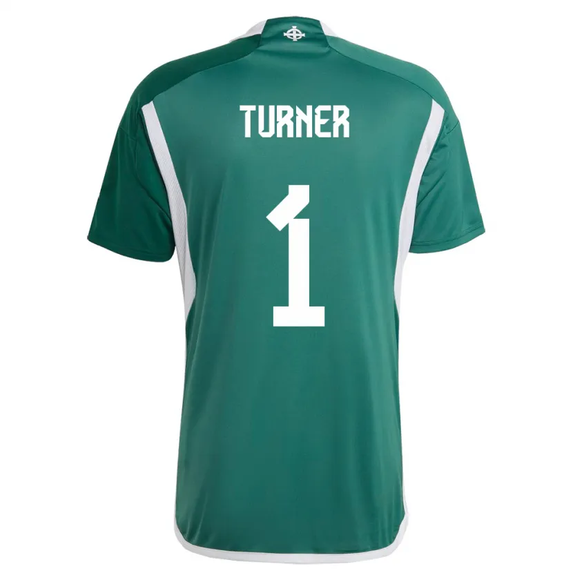 Danxen Herren Nordirland Shannon Turner #1 Grün Heimtrikot Trikot 24-26 T-Shirt