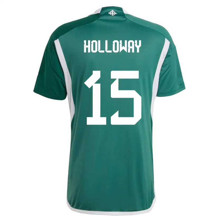 Danxen Herren Nordirland Rebecca Holloway #15 Grün Heimtrikot Trikot 24-26 T-Shirt