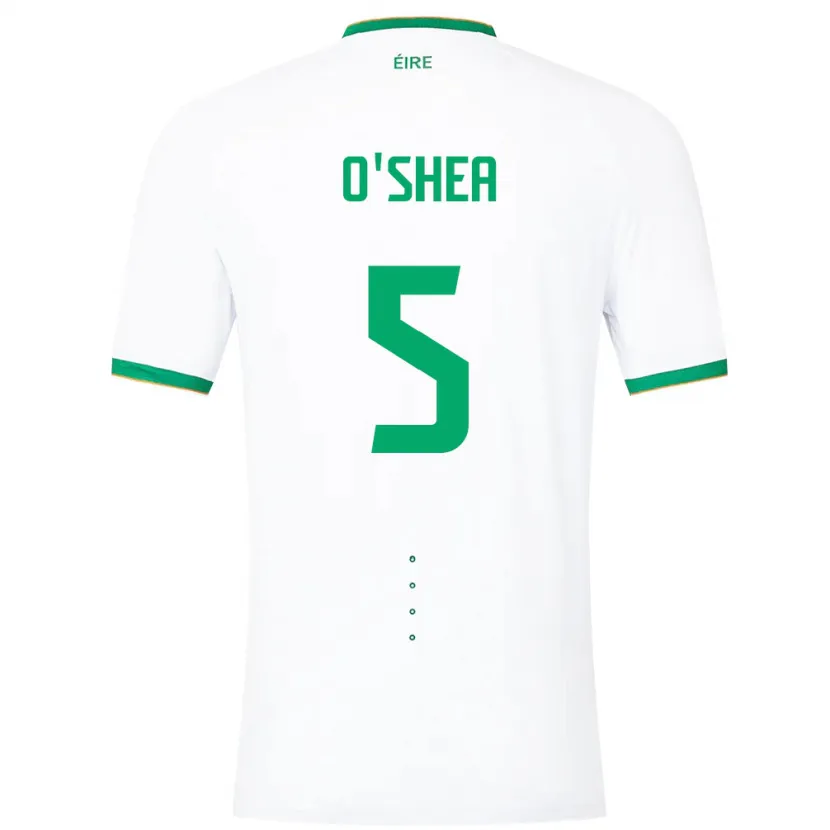 Danxen Herren Irische Dara O'shea #5 Weiß Auswärtstrikot Trikot 24-26 T-Shirt
