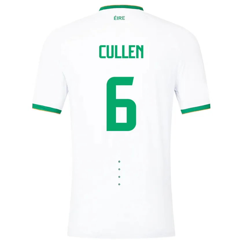 Danxen Herren Irische Josh Cullen #6 Weiß Auswärtstrikot Trikot 24-26 T-Shirt