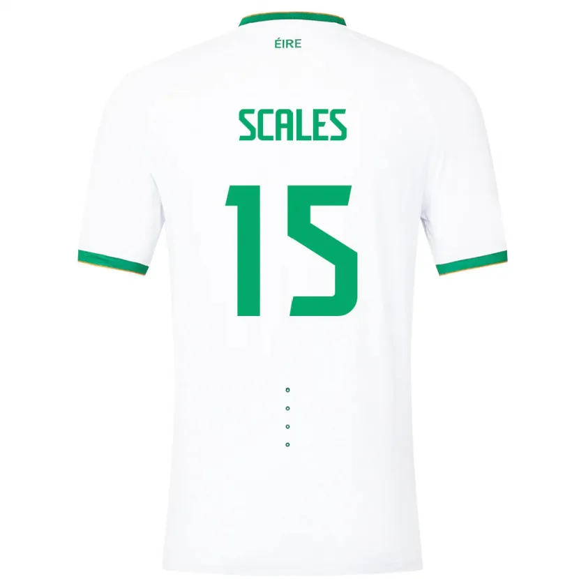 Danxen Herren Irische Liam Scales #15 Weiß Auswärtstrikot Trikot 24-26 T-Shirt