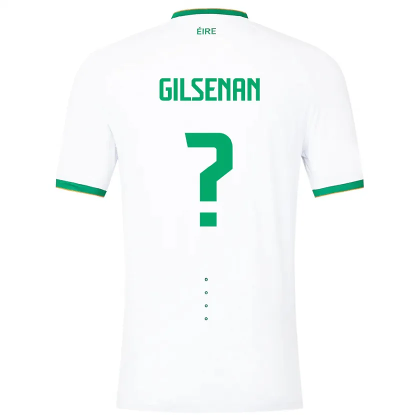 Danxen Herren Irische Zak Gilsenan #0 Weiß Auswärtstrikot Trikot 24-26 T-Shirt