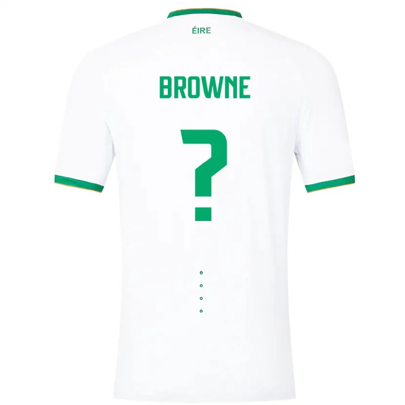 Danxen Herren Irische Luke Browne #0 Weiß Auswärtstrikot Trikot 24-26 T-Shirt