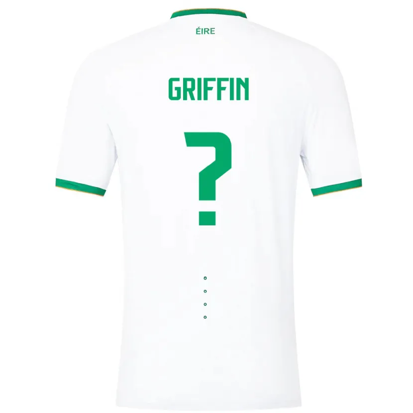Danxen Herren Irische Jake Griffin #0 Weiß Auswärtstrikot Trikot 24-26 T-Shirt