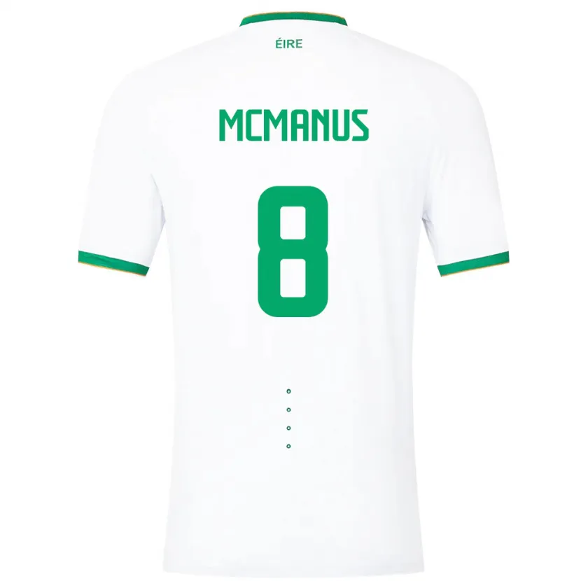 Danxen Herren Irische James Mcmanus #8 Weiß Auswärtstrikot Trikot 24-26 T-Shirt