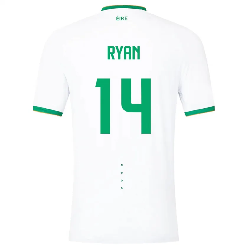 Danxen Herren Irische John Ryan #14 Weiß Auswärtstrikot Trikot 24-26 T-Shirt
