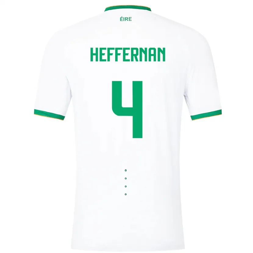 Danxen Herren Irische Cathal Heffernan #4 Weiß Auswärtstrikot Trikot 24-26 T-Shirt