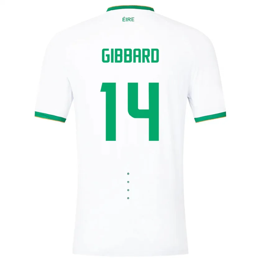 Danxen Herren Irische Joseph Gibbard #14 Weiß Auswärtstrikot Trikot 24-26 T-Shirt