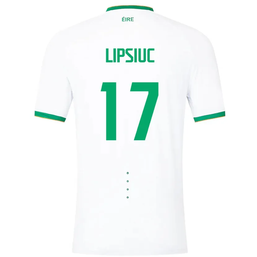 Danxen Herren Irische Darius Lipsiuc #17 Weiß Auswärtstrikot Trikot 24-26 T-Shirt