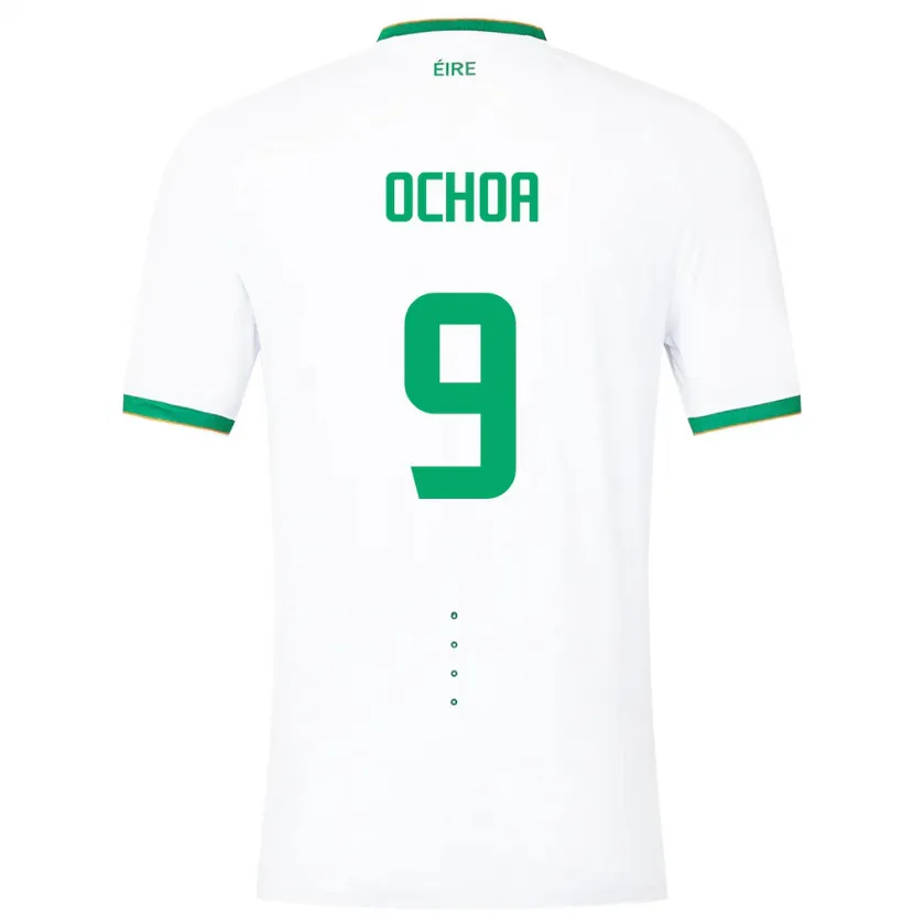 Danxen Herren Irische Aarón Ochoa #9 Weiß Auswärtstrikot Trikot 24-26 T-Shirt