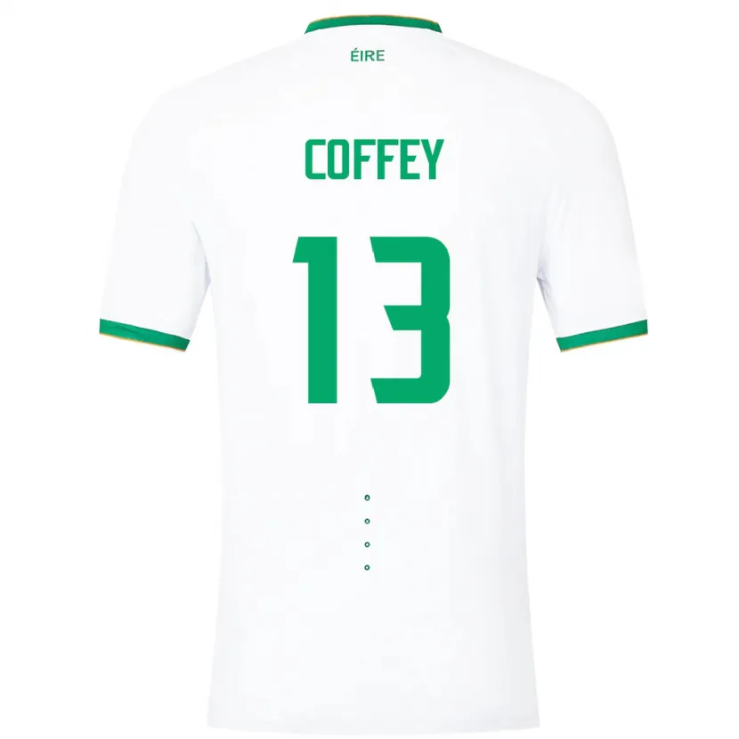 Danxen Herren Irische Fiachra Coffey #13 Weiß Auswärtstrikot Trikot 24-26 T-Shirt