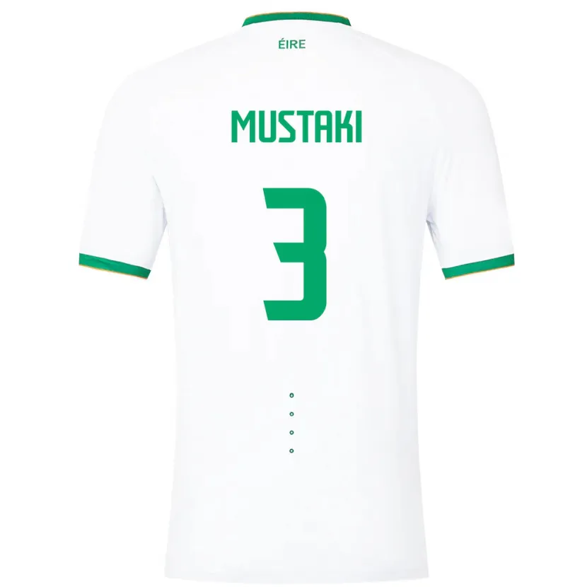 Danxen Herren Irische Chloe Mustaki #3 Weiß Auswärtstrikot Trikot 24-26 T-Shirt