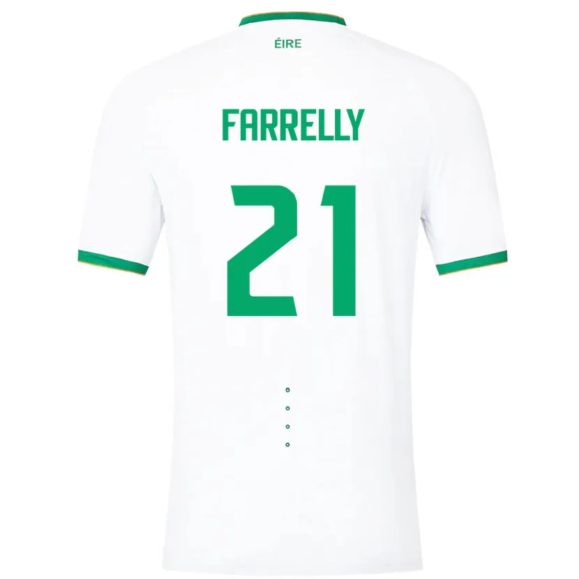 Danxen Herren Irische Sinead Farrelly #21 Weiß Auswärtstrikot Trikot 24-26 T-Shirt