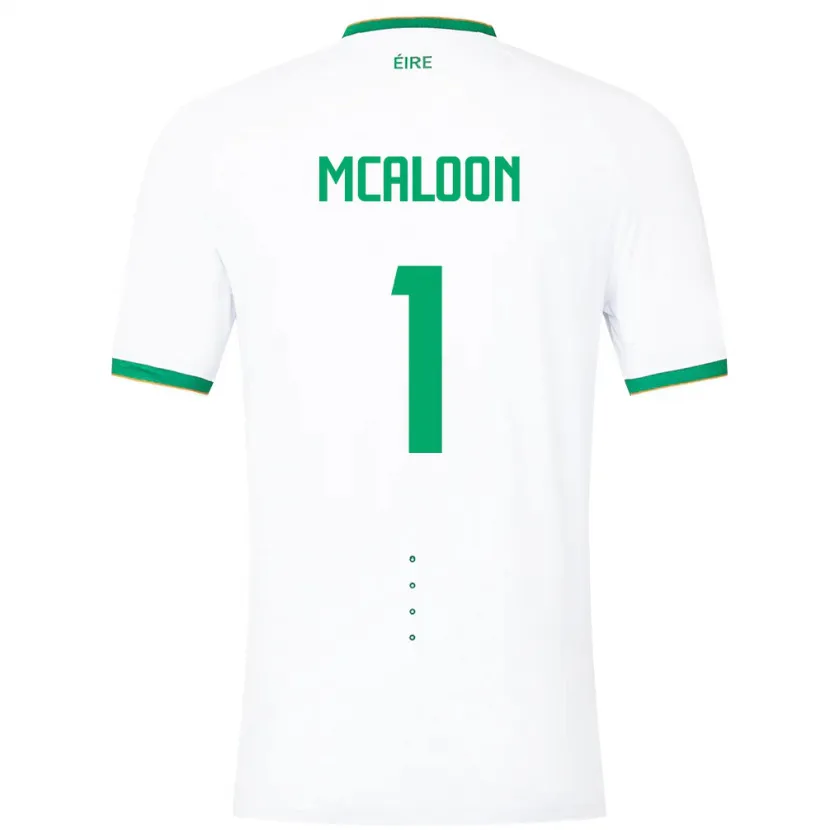 Danxen Herren Irische Naoisha Mcaloon #1 Weiß Auswärtstrikot Trikot 24-26 T-Shirt