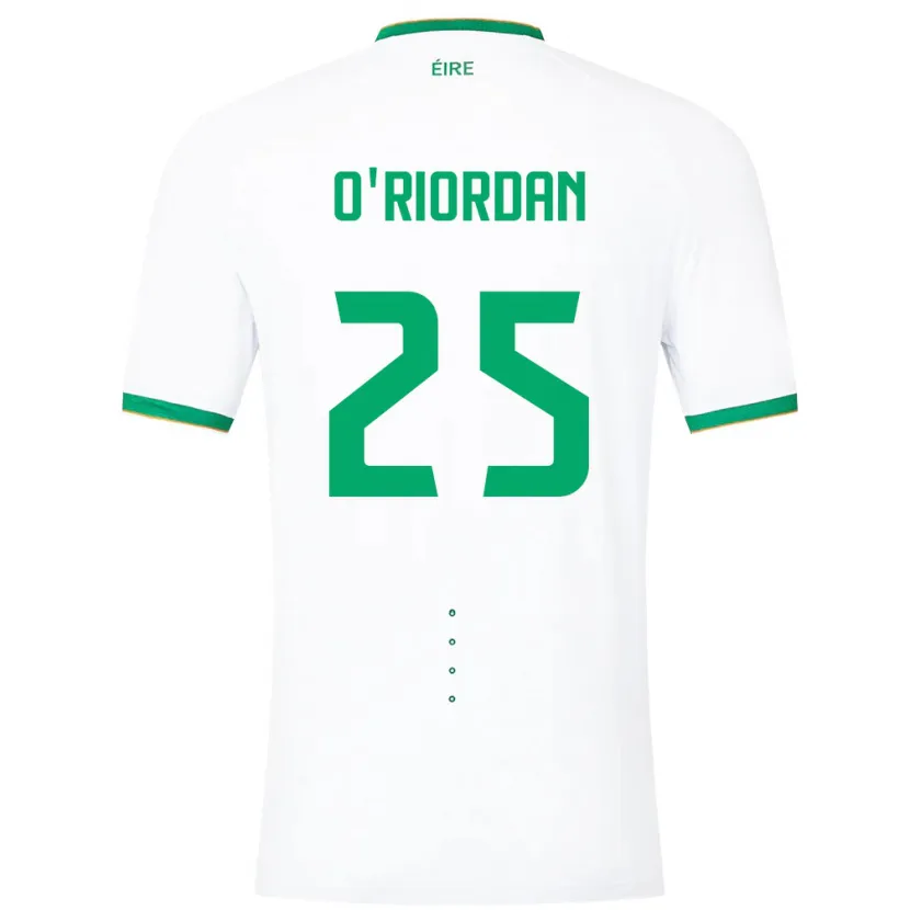 Danxen Herren Irische Claire O'riordan #25 Weiß Auswärtstrikot Trikot 24-26 T-Shirt