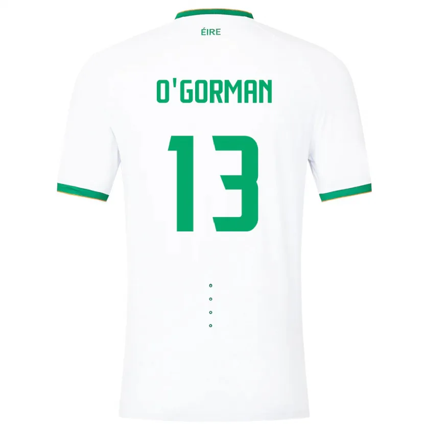 Danxen Herren Irische Áine O'gorman #13 Weiß Auswärtstrikot Trikot 24-26 T-Shirt