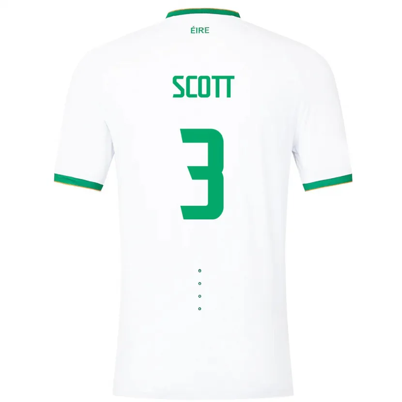Danxen Herren Irische Harriet Scott #3 Weiß Auswärtstrikot Trikot 24-26 T-Shirt