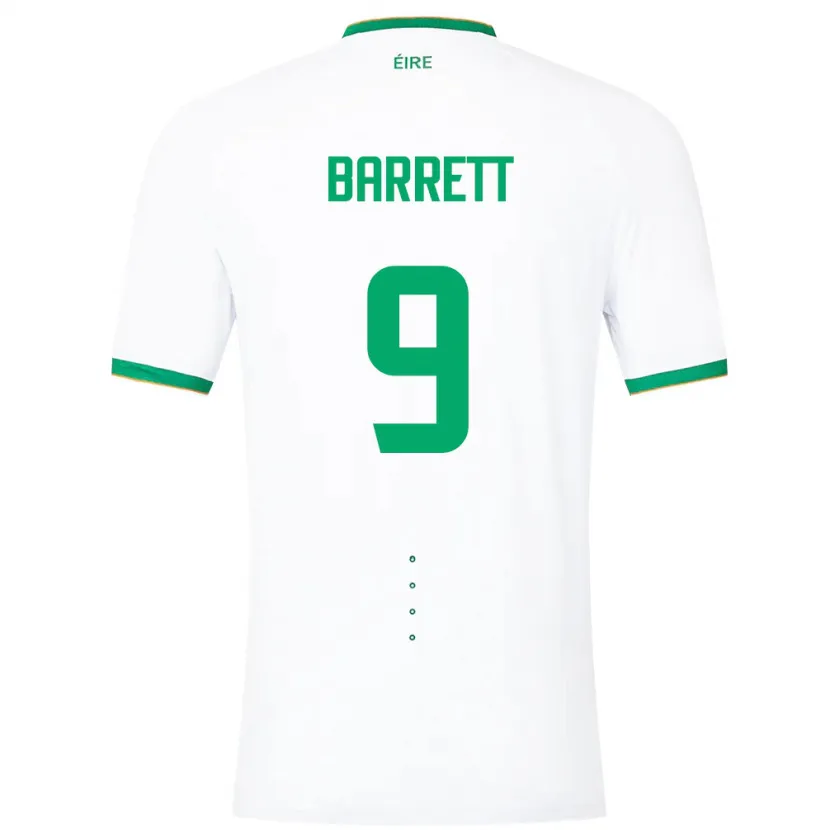 Danxen Herren Irische Amber Barrett #9 Weiß Auswärtstrikot Trikot 24-26 T-Shirt
