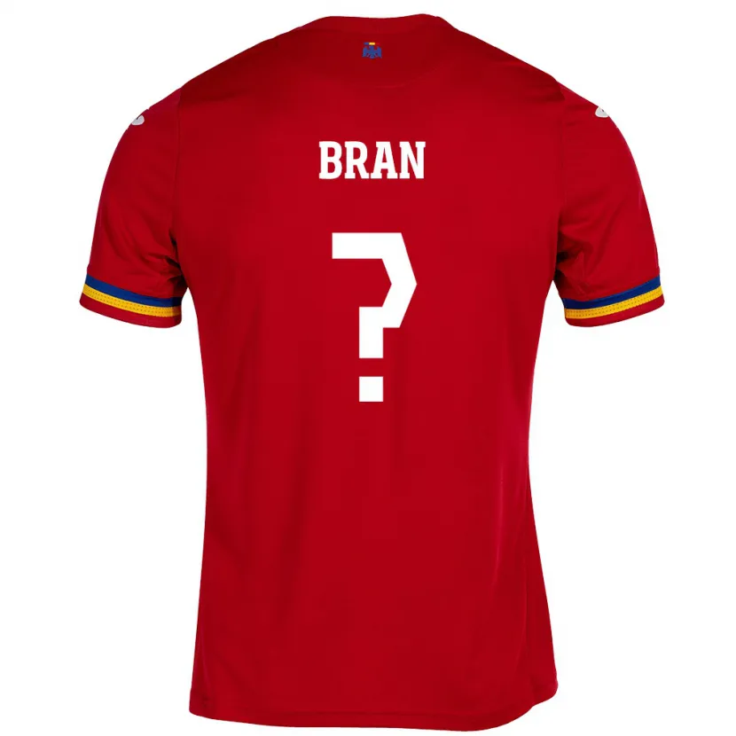 Danxen Herren Rumänische Sebastian Bran #0 Rot Auswärtstrikot Trikot 24-26 T-Shirt