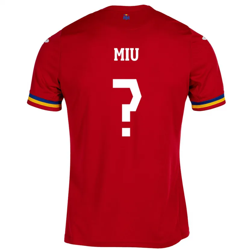 Danxen Herren Rumänische Denis Miu #0 Rot Auswärtstrikot Trikot 24-26 T-Shirt