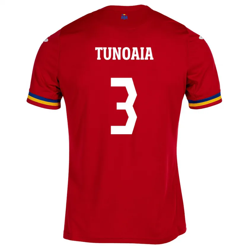 Danxen Herren Rumänische Alexandra Tunoaia #3 Rot Auswärtstrikot Trikot 24-26 T-Shirt