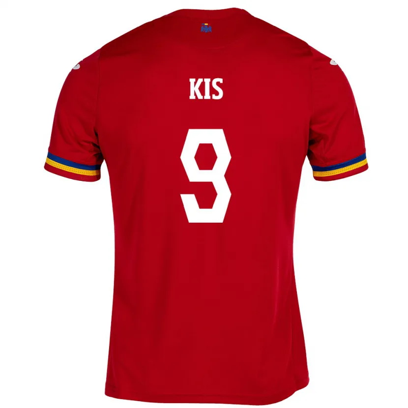 Danxen Herren Rumänische Anita Kis #9 Rot Auswärtstrikot Trikot 24-26 T-Shirt