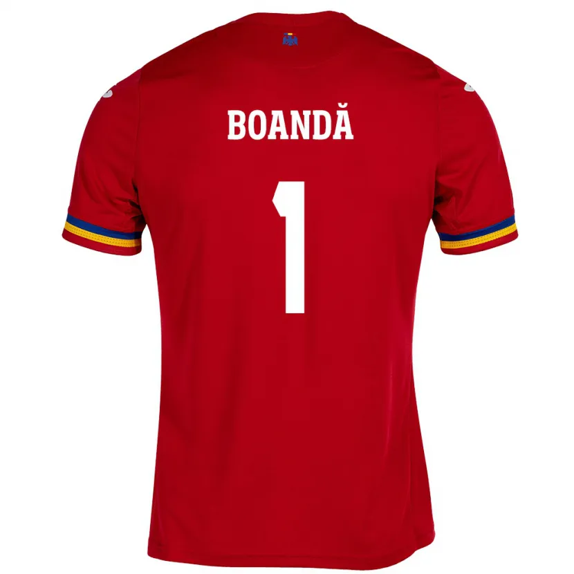 Danxen Herren Rumänische Lavinia Boandă #1 Rot Auswärtstrikot Trikot 24-26 T-Shirt
