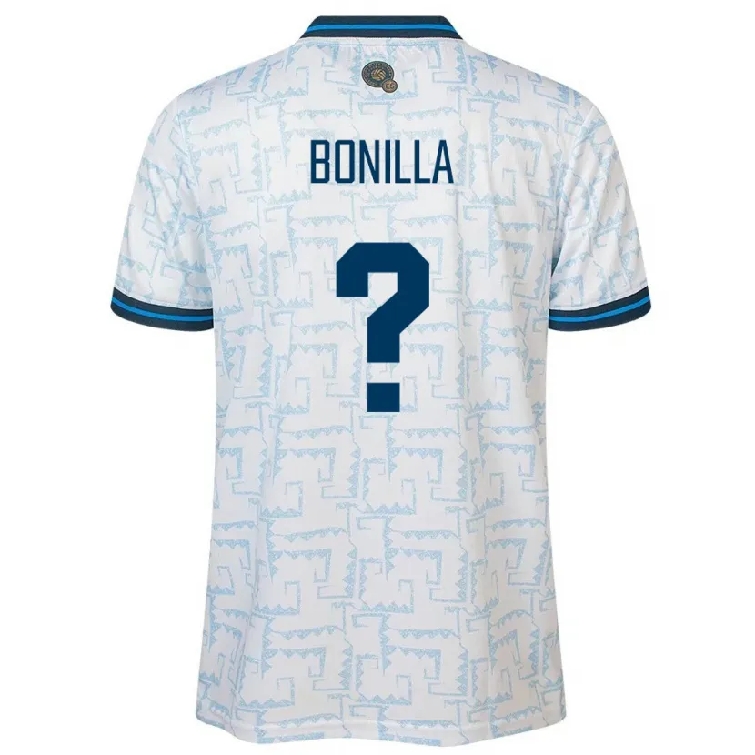 Danxen Herren El Salvador Nelson Bonilla #0 Weiß Auswärtstrikot Trikot 24-26 T-Shirt