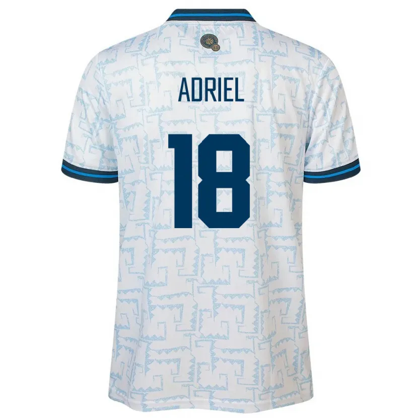 Danxen Herren El Salvador Adriel Martínez #18 Weiß Auswärtstrikot Trikot 24-26 T-Shirt