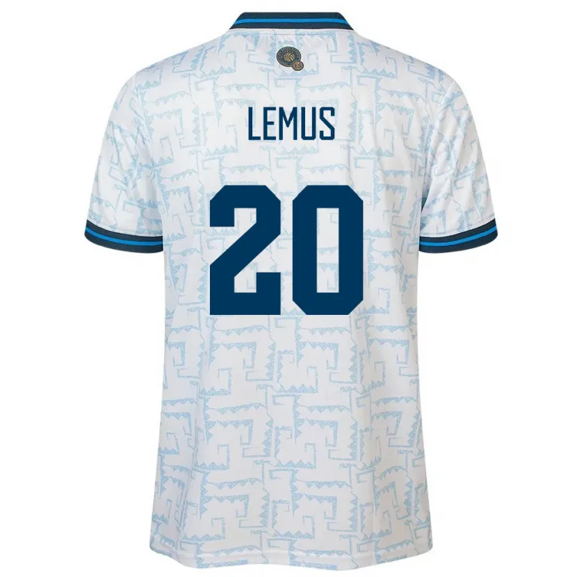 Danxen Herren El Salvador Diego Lemus #20 Weiß Auswärtstrikot Trikot 24-26 T-Shirt