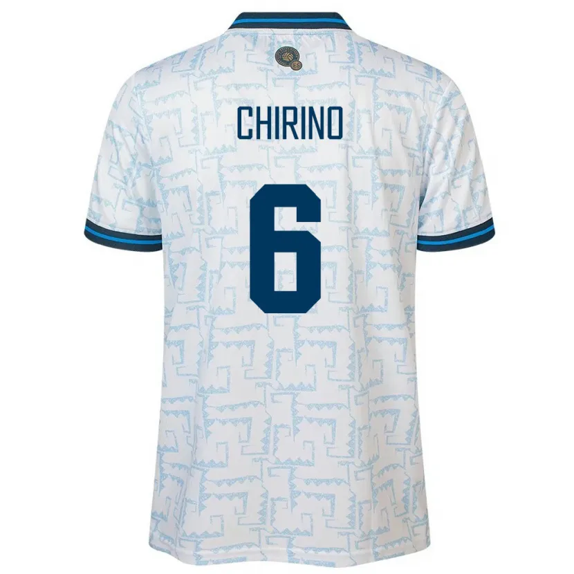 Danxen Herren El Salvador Alejandra Chirino #6 Weiß Auswärtstrikot Trikot 24-26 T-Shirt