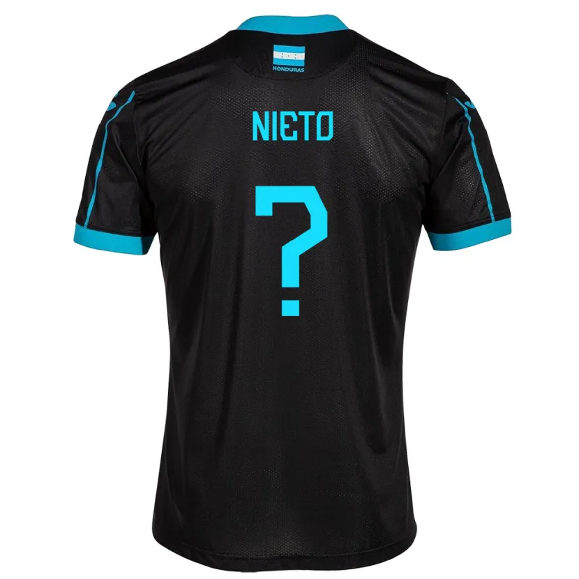 Danxen Herren Honduras Maddeline Nieto #0 Schwarz Auswärtstrikot Trikot 24-26 T-Shirt