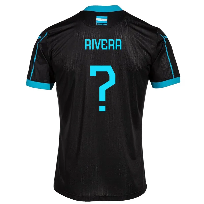 Danxen Herren Honduras Carmen Rivera #0 Schwarz Auswärtstrikot Trikot 24-26 T-Shirt