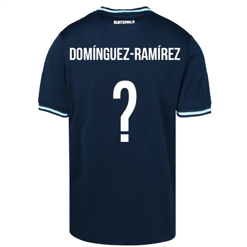 Danxen Herren Guatemala Marco Domínguez-Ramírez #0 Blau Auswärtstrikot Trikot 24-26 T-Shirt