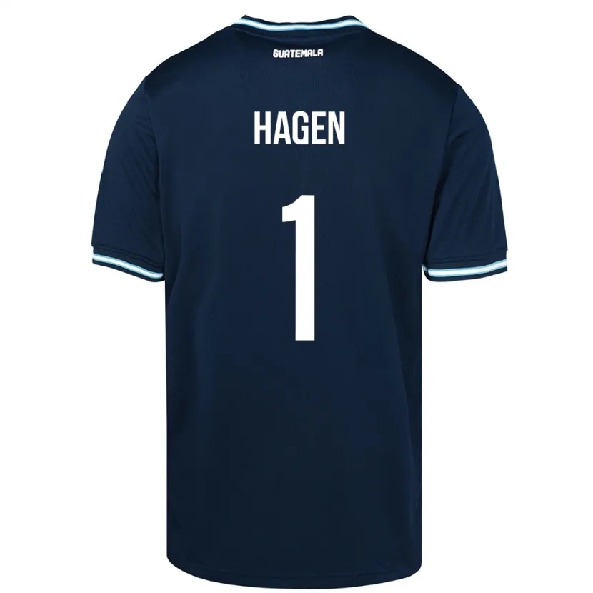 Danxen Herren Guatemala Nicholas Hagen #1 Blau Auswärtstrikot Trikot 24-26 T-Shirt