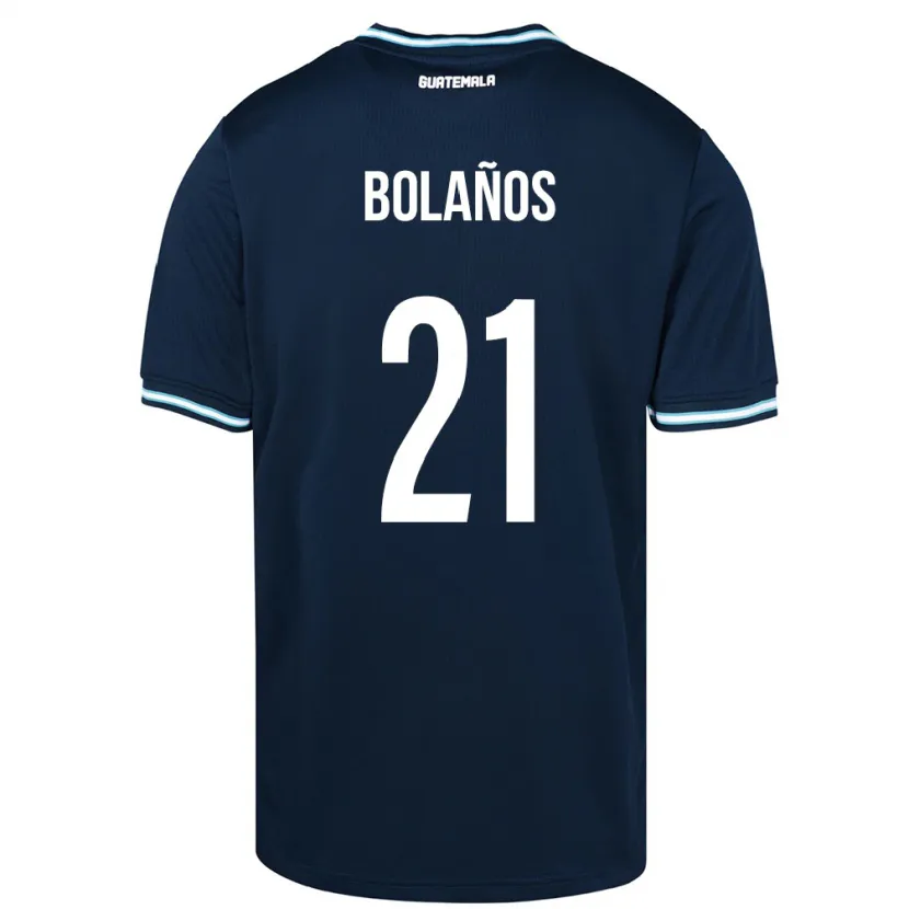 Danxen Herren Guatemala Diego Bolaños #21 Blau Auswärtstrikot Trikot 24-26 T-Shirt