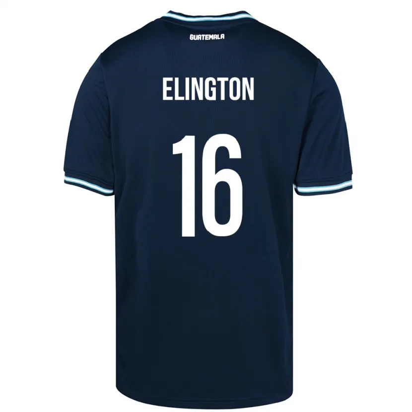 Danxen Herren Guatemala Elvi Elington #16 Blau Auswärtstrikot Trikot 24-26 T-Shirt