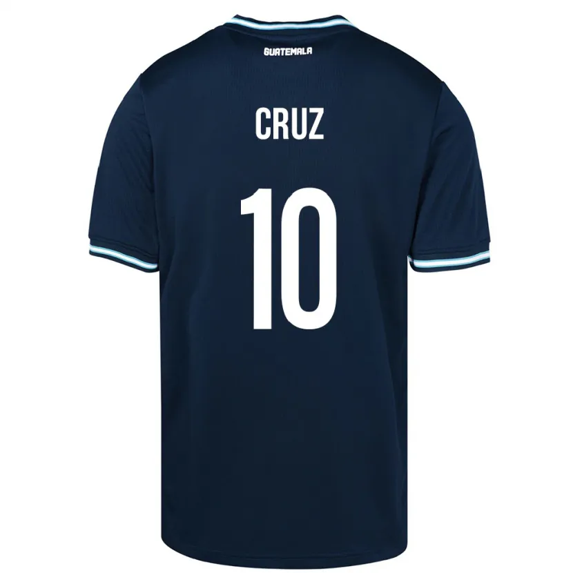 Danxen Herren Guatemala Axel De La Cruz #10 Blau Auswärtstrikot Trikot 24-26 T-Shirt